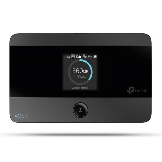 TP-Link M7350 Mobiler 4G LTE Hotspot – AC150, 2000mAh Akku, LCD, EU-SIM kompatibel, Schwarz