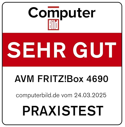 FRITZ!Box 4690 Wi-Fi 7 Router – Glasfaser & DSL, 10-Gigabit WAN/LAN, WLAN Mesh