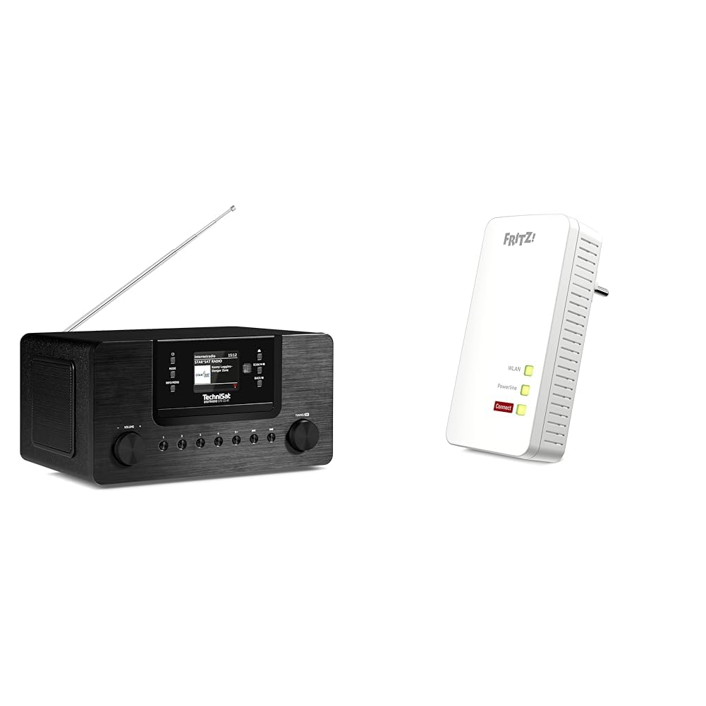 TechniSat DIGITRADIO 570 CD DAB+ Internetradio & AVM Fritz!Powerline 1260 Adapter