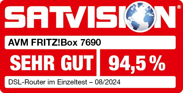 FRITZ!Box 7690 – Wi-Fi 7 DSL-Router mit Mesh, Smart-Home & DECT-Unterstützung