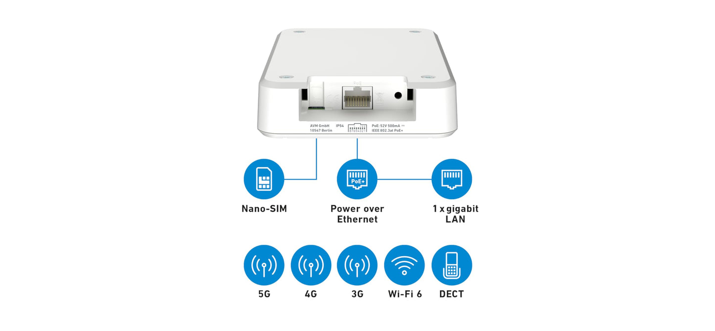 FRITZ!Box 6860 5G Router mit Wi-Fi 6 und DECT-Basis
