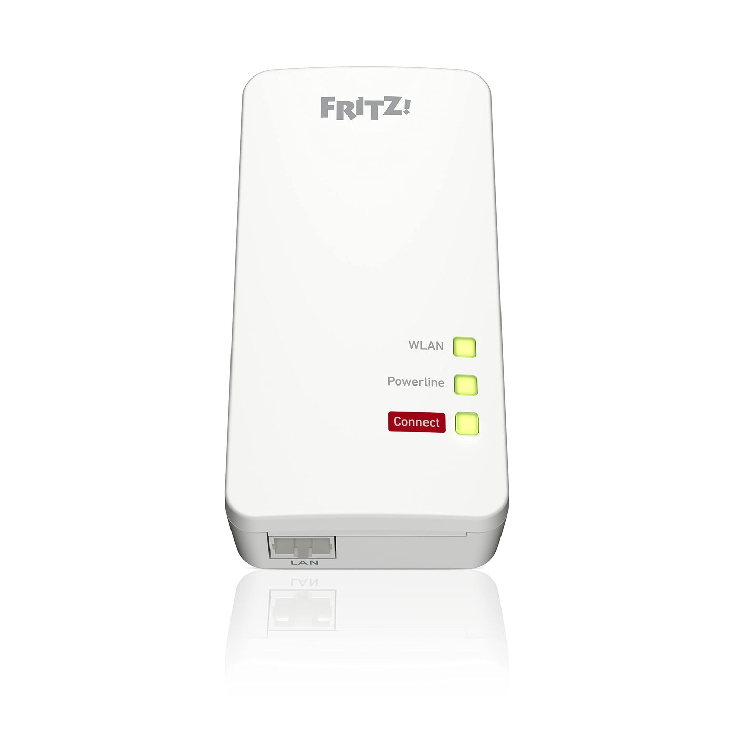 FRITZ!Powerline 1260 Single-Adapter – 1.200 MBit/s, WLAN-Access Point, Media-Streaming & NAS