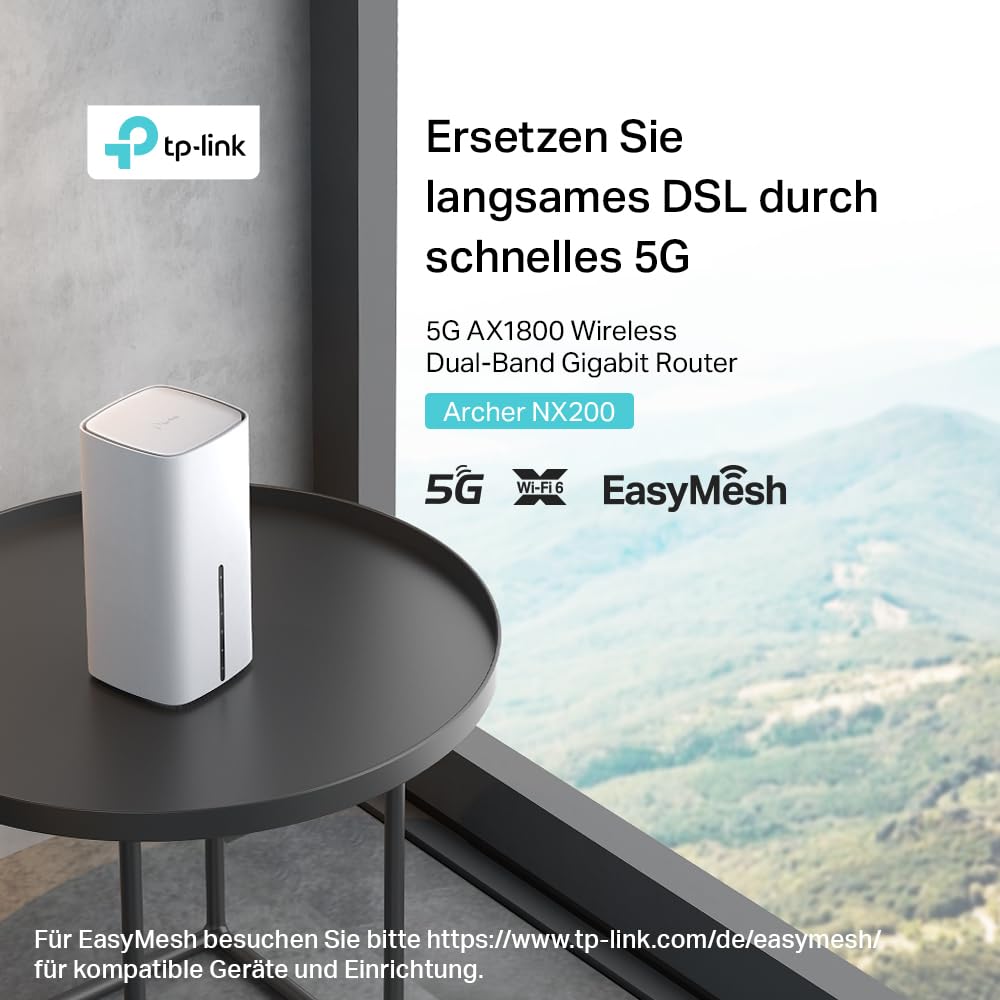 TP-Link Archer NX200 5G LTE Router mit WLAN 6 & Gigabit-Ports