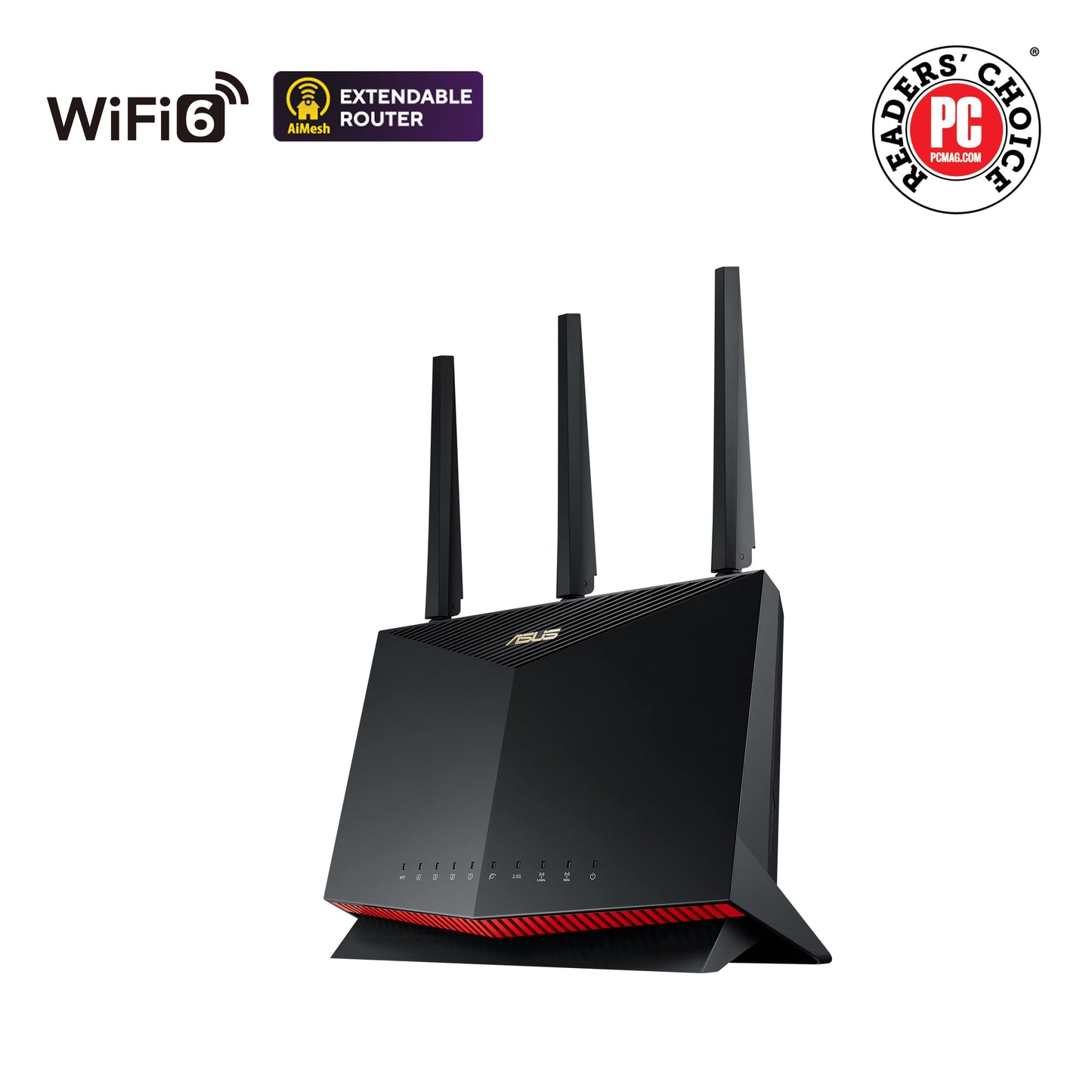ASUS RT-AX86U Pro AX5700 Wi-Fi 6 Gaming-Router – Dual-Band, AiMesh, 2.5G Port, PS5-kompatibel