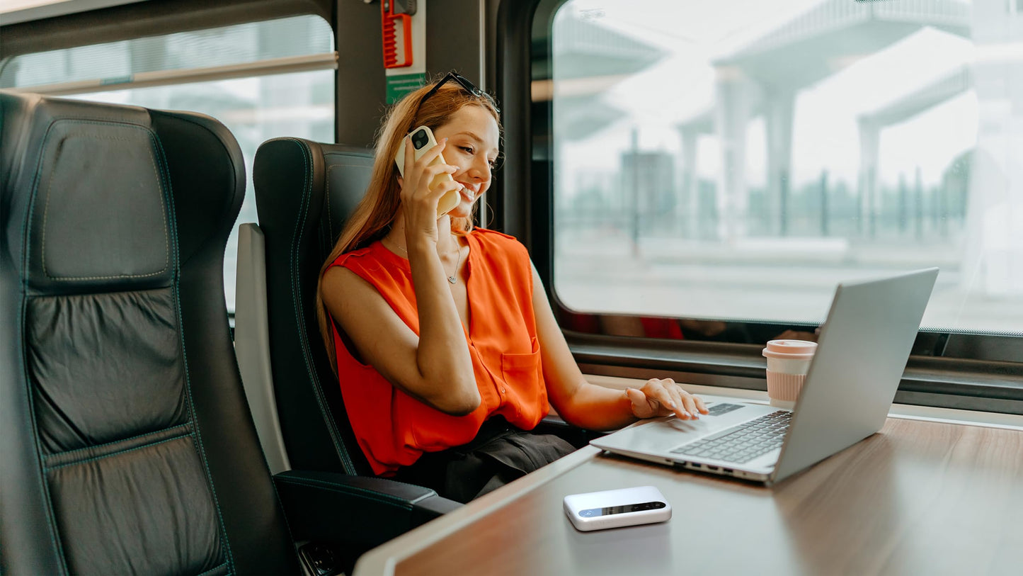 ZTE U50 Tragbarer 5G WiFi-Hotspot – AX1800 WiFi 6, 32 Geräte, 5G/4G+, Entsperrter SIM-Slot