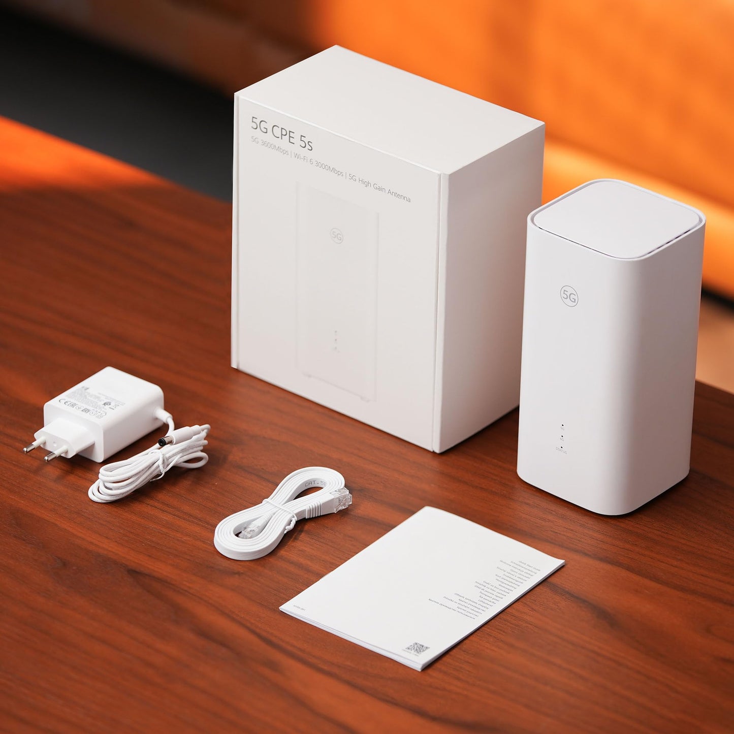 5G CPE 5s Router Wi-Fi 6 AX3000 – SIM, Mesh+, 3600 Mbit/s