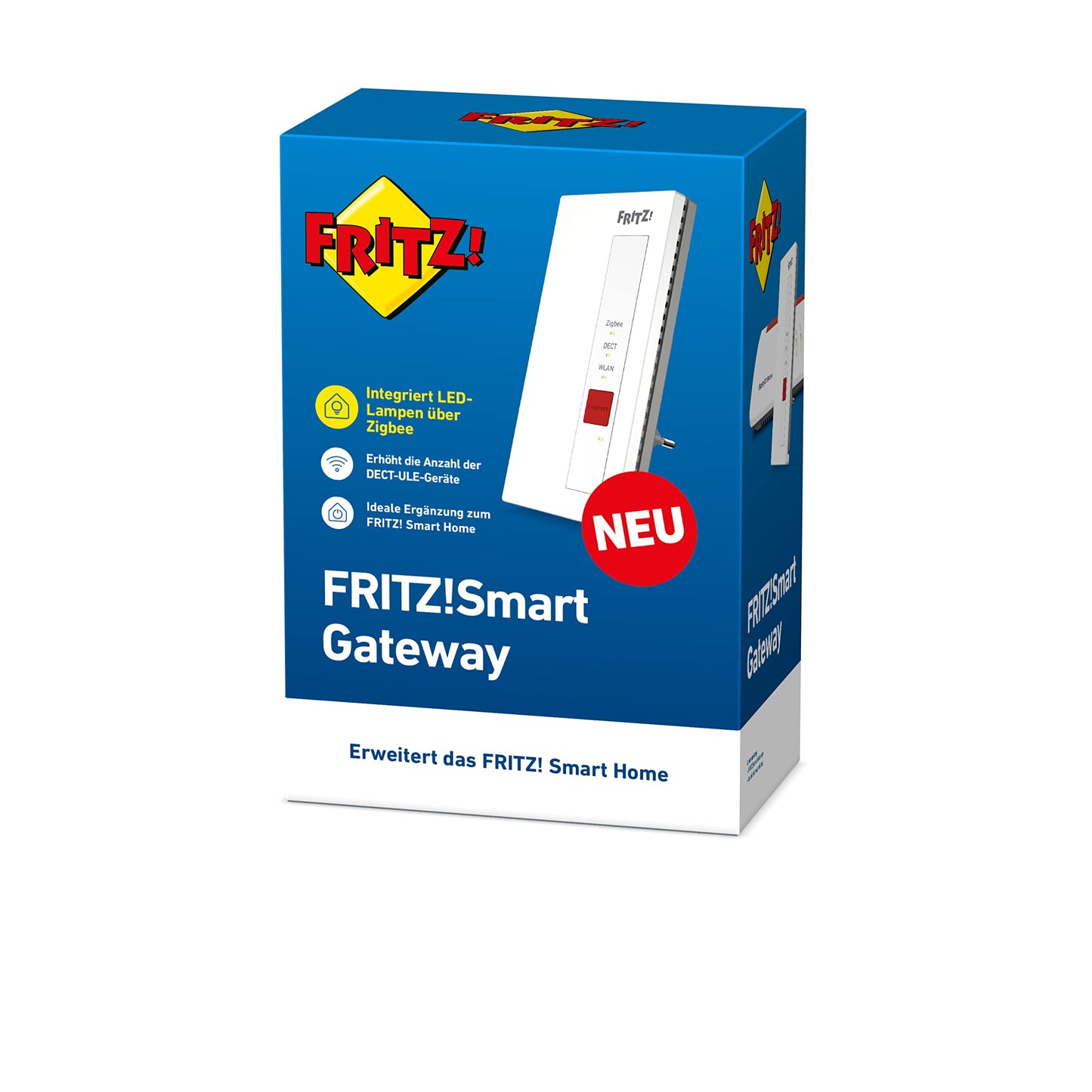 FRITZ!Smart Gateway – Erweiterung für FRITZ!Box Smart Home (Zigbee & DECT-ULE, Matter-Bridge, WLAN/LAN)