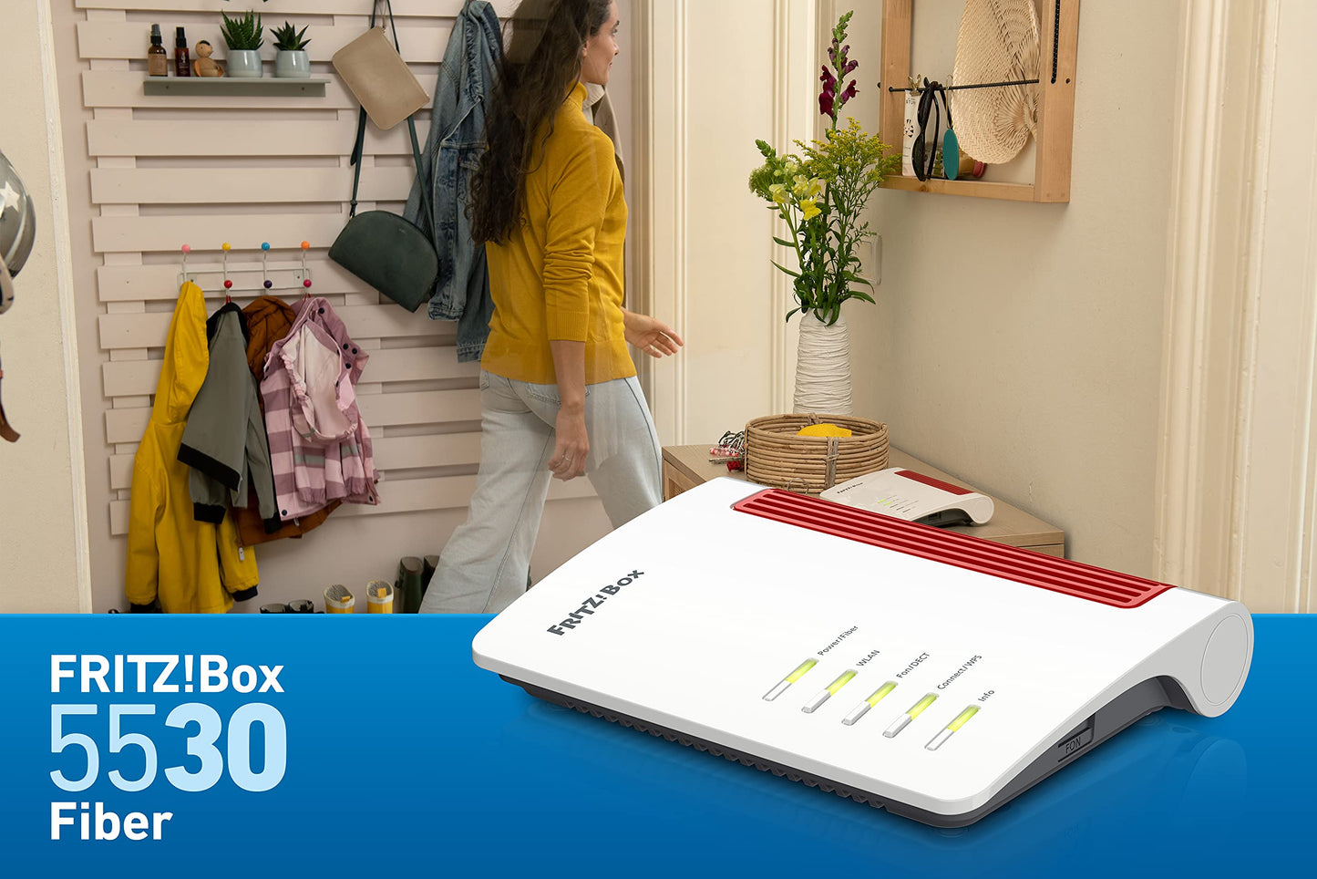 FRITZ!Box 5530 Fiber – Wi-Fi 6 Glasfaser-Router mit 2,5-Gigabit-LAN & Mesh-Funktion