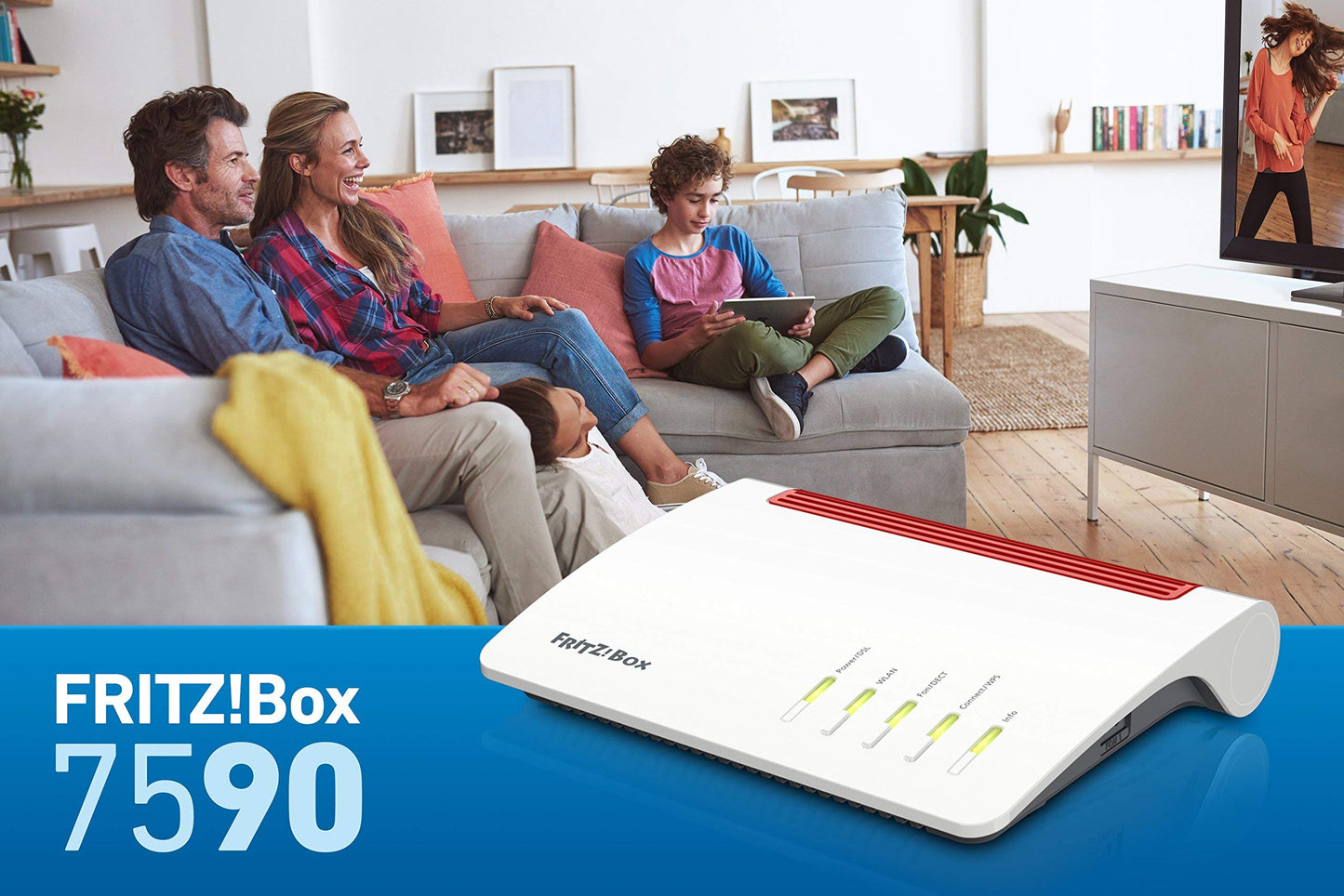 AVM FRITZ!Box 7590 WLAN AC+N Router mit VDSL/ADSL, MU-MIMO & DECT