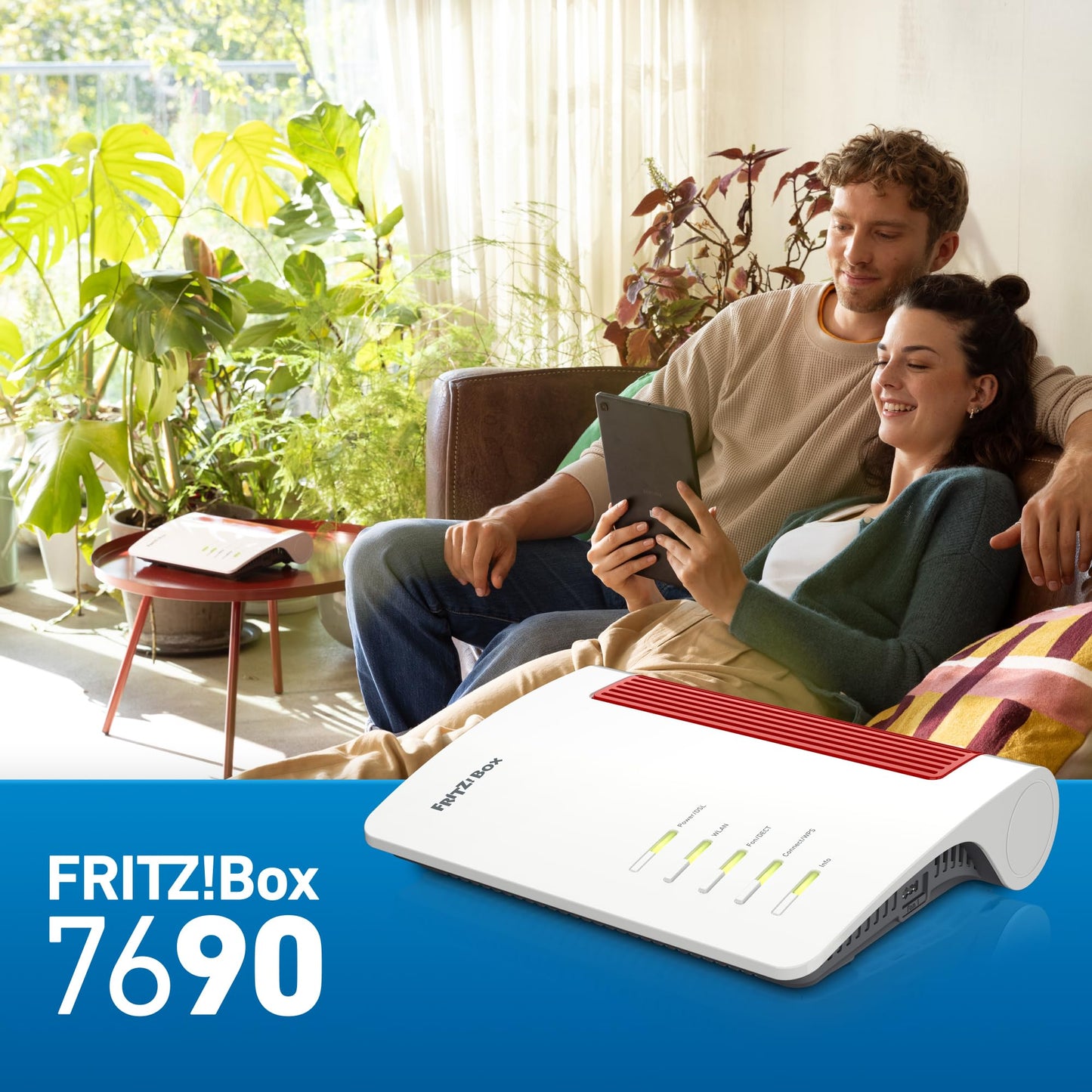 FRITZ!Box 7690 – Wi-Fi 7 DSL-Router mit Mesh, Smart-Home & DECT-Unterstützung