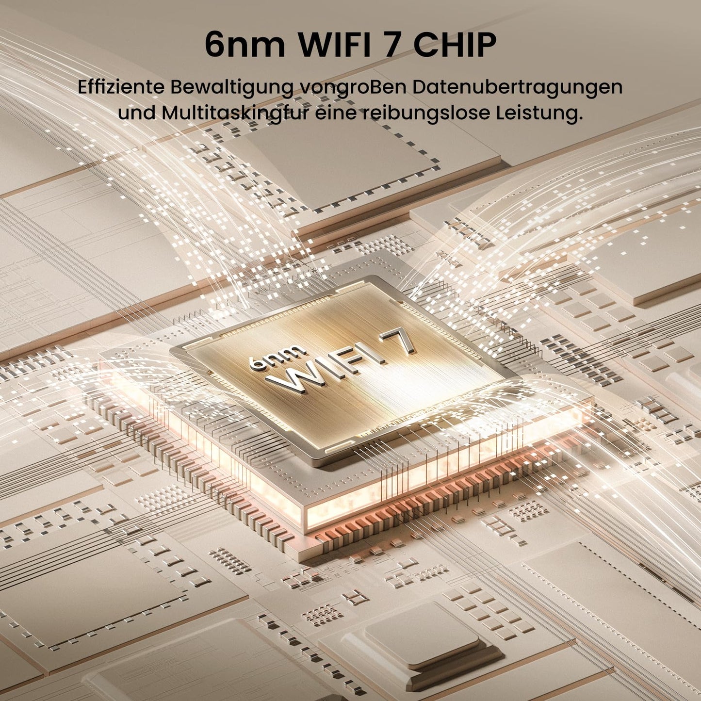 Tenda Nova ME3 Pro Wi-Fi 7 Mesh System (BE3600 Dualband 2882Mbit/s 5GHz, 688Mbit/s 2,4GHz) 3X Gigabit-Ports pro Einheit, NFC, 4K-QAM, WPA3, empfohlen für Häuser mit 3-4 Schlafzimmern, 3er-Pack