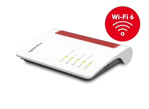 FRITZ!Box 4050 – Wi-Fi 6 Dualband Router mit Mesh, DECT & Medienserver
