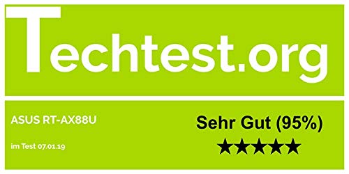 ASUS RT-AX88U AX6000 Wi-Fi 6 Gaming-Router – Dual-Band, MU-MIMO, generalüberholt