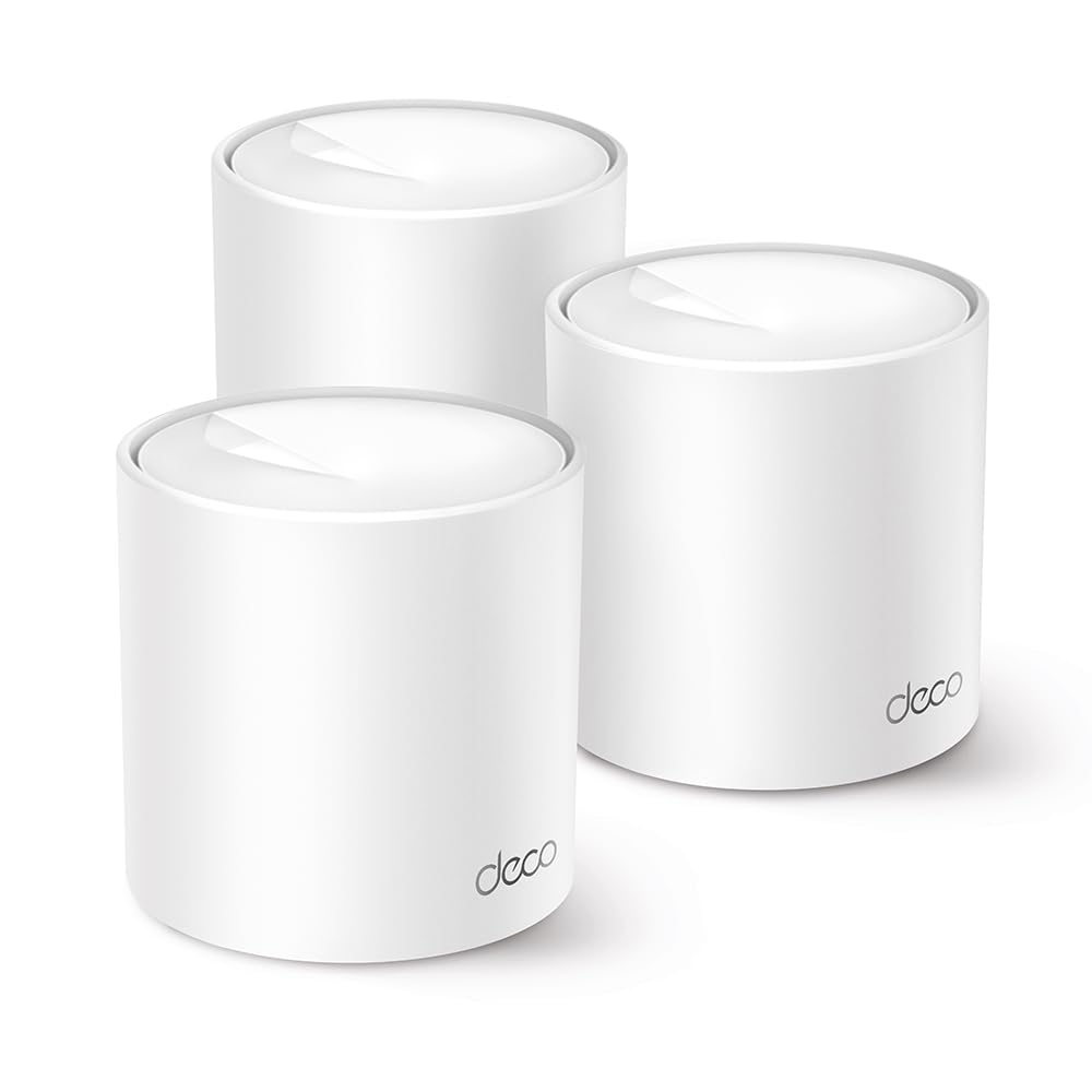 TP-Link Deco X1500 Mesh WLAN Set (3er-Pack) – Wi-Fi 6 AX1500 Dual-Band, 2x Gigabit LAN, umfassender Jugendschutz