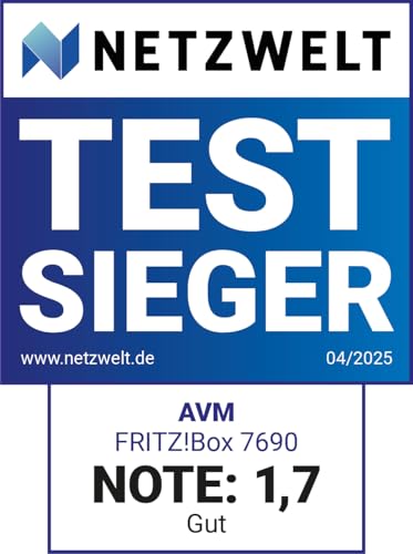 FRITZ!Box 7690 – Wi-Fi 7 DSL-Router mit Mesh, Smart-Home & DECT-Unterstützung