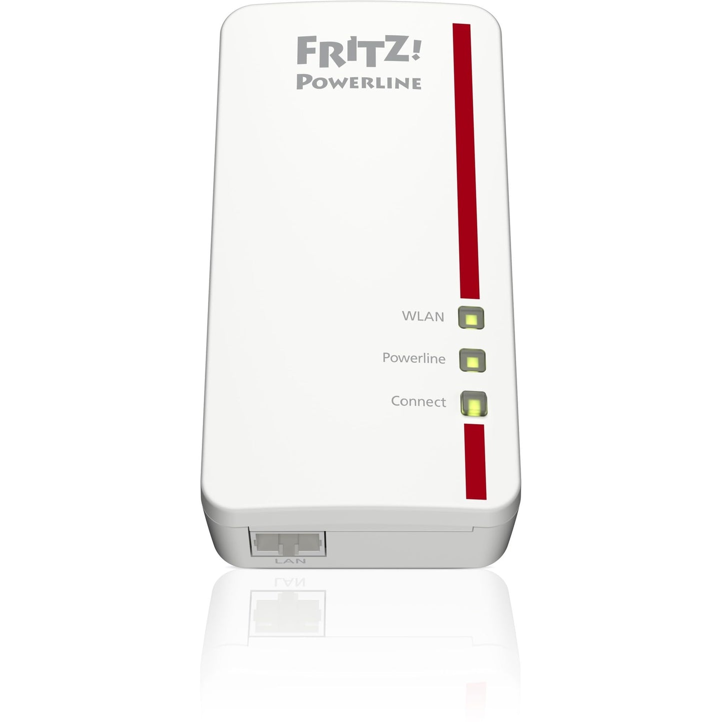 AVM FRITZ!Powerline 1260E Single-Adapter – 1.200 MBit/s, WLAN-Access Point, Mesh, Gigabit