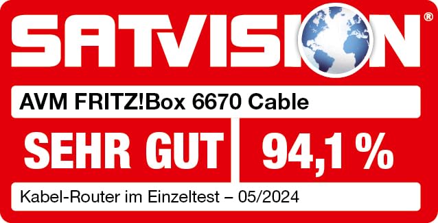 FRITZ!Box 6670 Cable – WiFi 7 Router mit DOCSIS 3.1, Zigbee Smart Home & 2,5-Gigabit-LAN