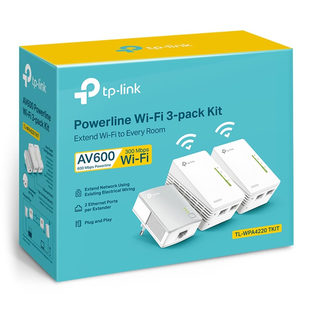 TP-Link TL-WPA4220T WLAN Powerline Adapter Set – 600 MBit/s