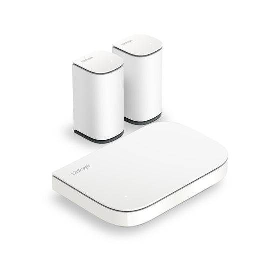 Linksys Velop Micro 6 Wi-Fi 6 Mesh-System – Dual-Band, bis 3 Gbit/s, 465 m² Abdeckung, 3er Pack