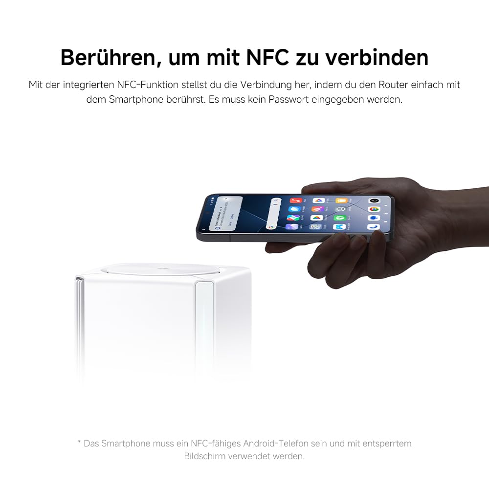 WLAN-Router WiFi 6 AX3000 – Gigabit-Ports, Integriertes Mesh, Hohe Geschwindigkeit