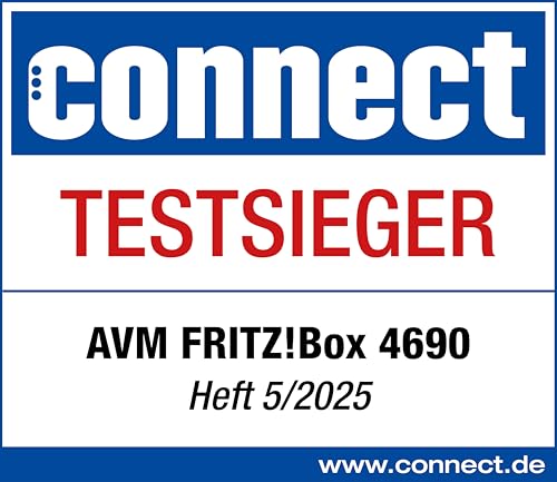 FRITZ!Box 4690 Wi-Fi 7 Router – Glasfaser & DSL, 10-Gigabit WAN/LAN, WLAN Mesh