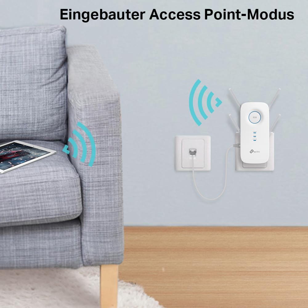 TP-Link RE655 WLAN Repeater AC2600 – Dual-Band, Gigabit, App-Steuerung