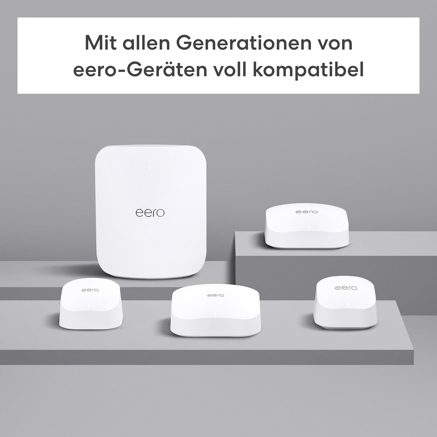 eero 7 Mesh-WLAN-Router – Wi-Fi 6, bis zu 2,5 Gbit/s, 190 m² Abdeckung, Einzelpack