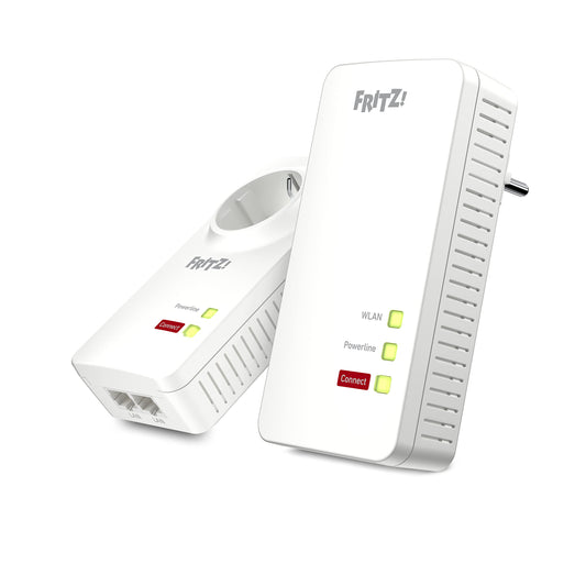 FRITZ!Powerline 1260/1220 WLAN Set – Highspeed WLAN-Access Point für Streaming & NAS