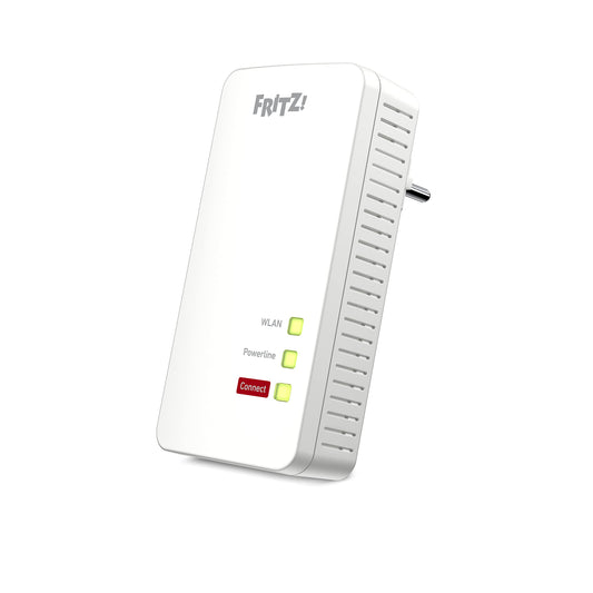 FRITZ!Powerline 1260 Single-Adapter – 1.200 MBit/s, WLAN-Access Point, Media-Streaming & NAS