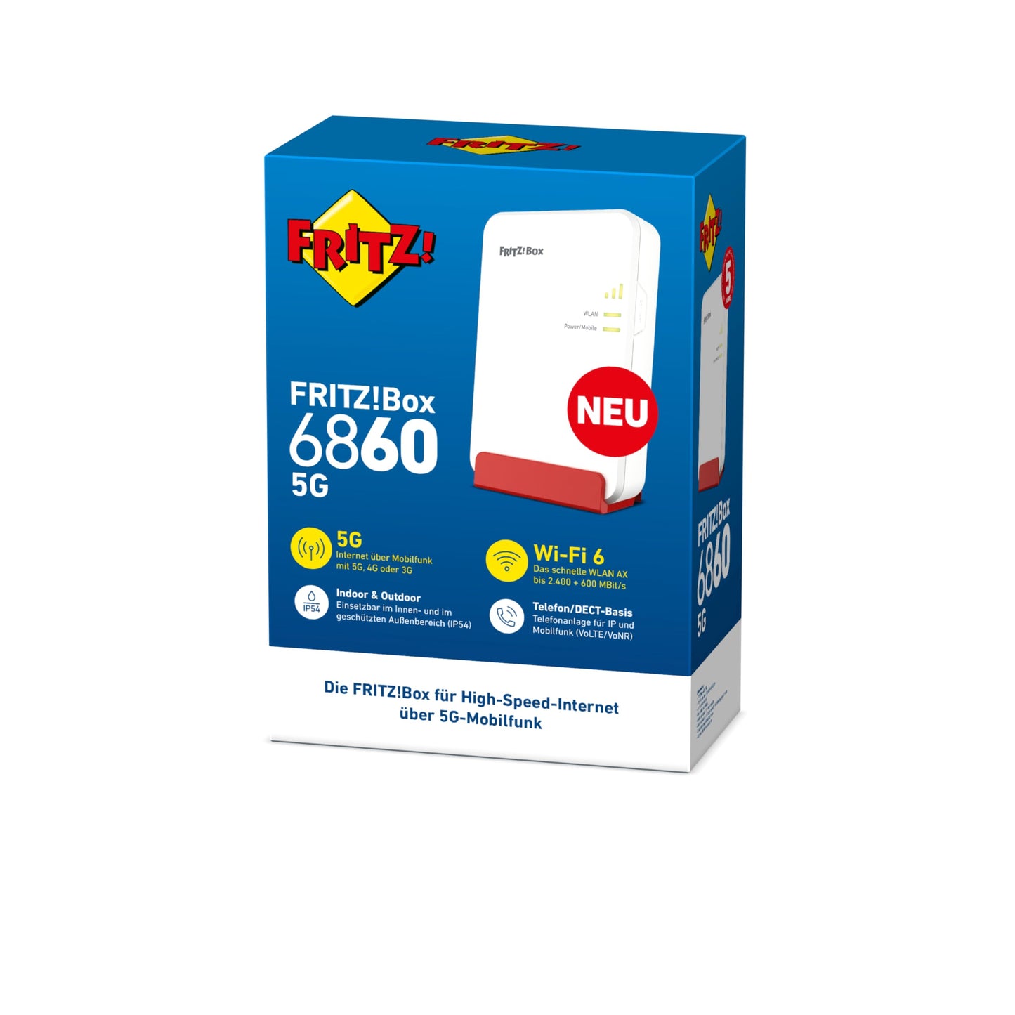 FRITZ!Box 6860 5G Router mit Wi-Fi 6 und DECT-Basis