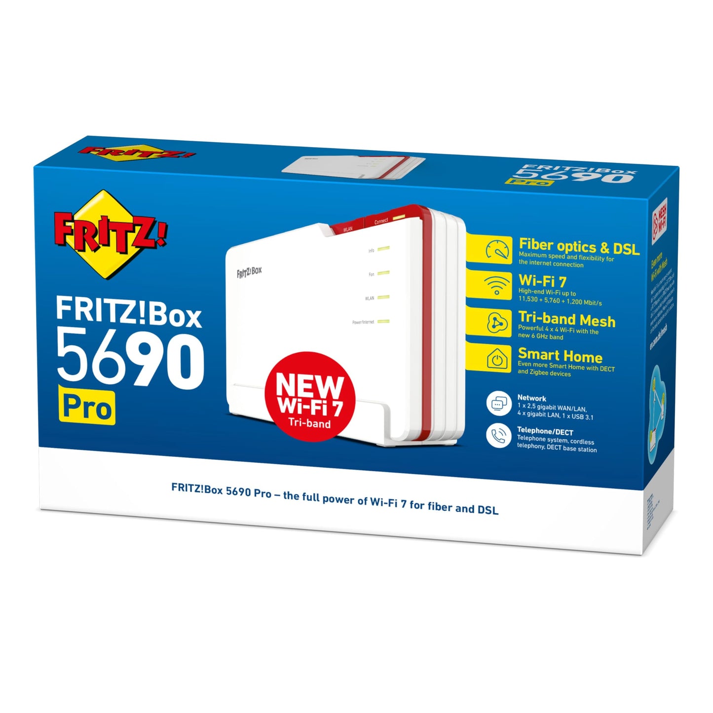 FRITZ!Box 5690 Pro WLAN 7 Router für DSL & Glasfaser