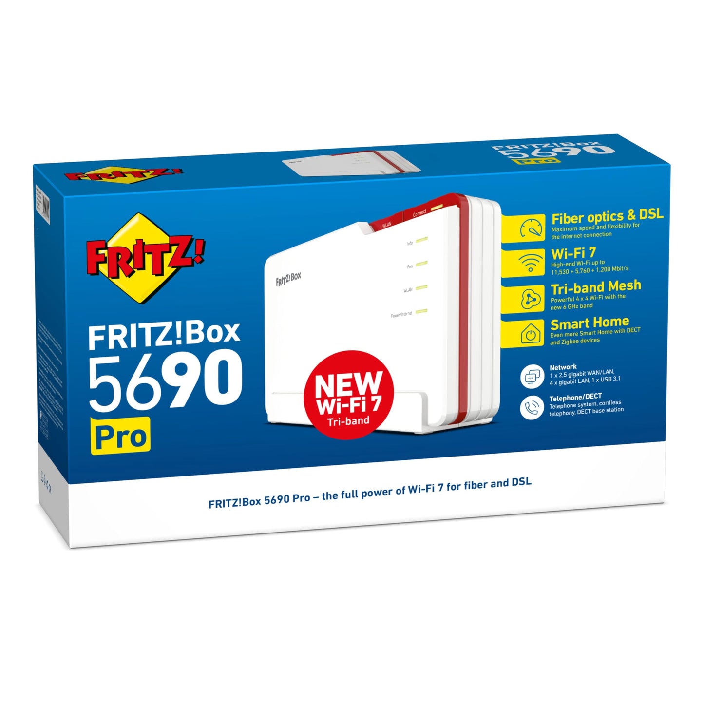 FRITZ!Box 5690 Pro WLAN 7 Router für DSL & Glasfaser