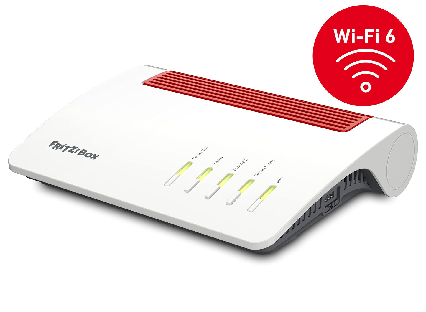 FRITZ!Box 7590 AX – DSL/VDSL Router mit Wi-Fi 6, 2.400 MBit/s & 1.200 MBit/s, Mesh, DECT