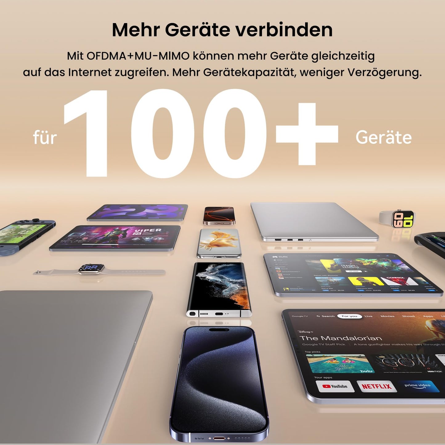 Tenda Nova ME3 Pro Wi-Fi 7 Mesh System (BE3600 Dualband 2882Mbit/s 5GHz, 688Mbit/s 2,4GHz) 3X Gigabit-Ports pro Einheit, NFC, 4K-QAM, WPA3, empfohlen für Häuser mit 3-4 Schlafzimmern, 3er-Pack