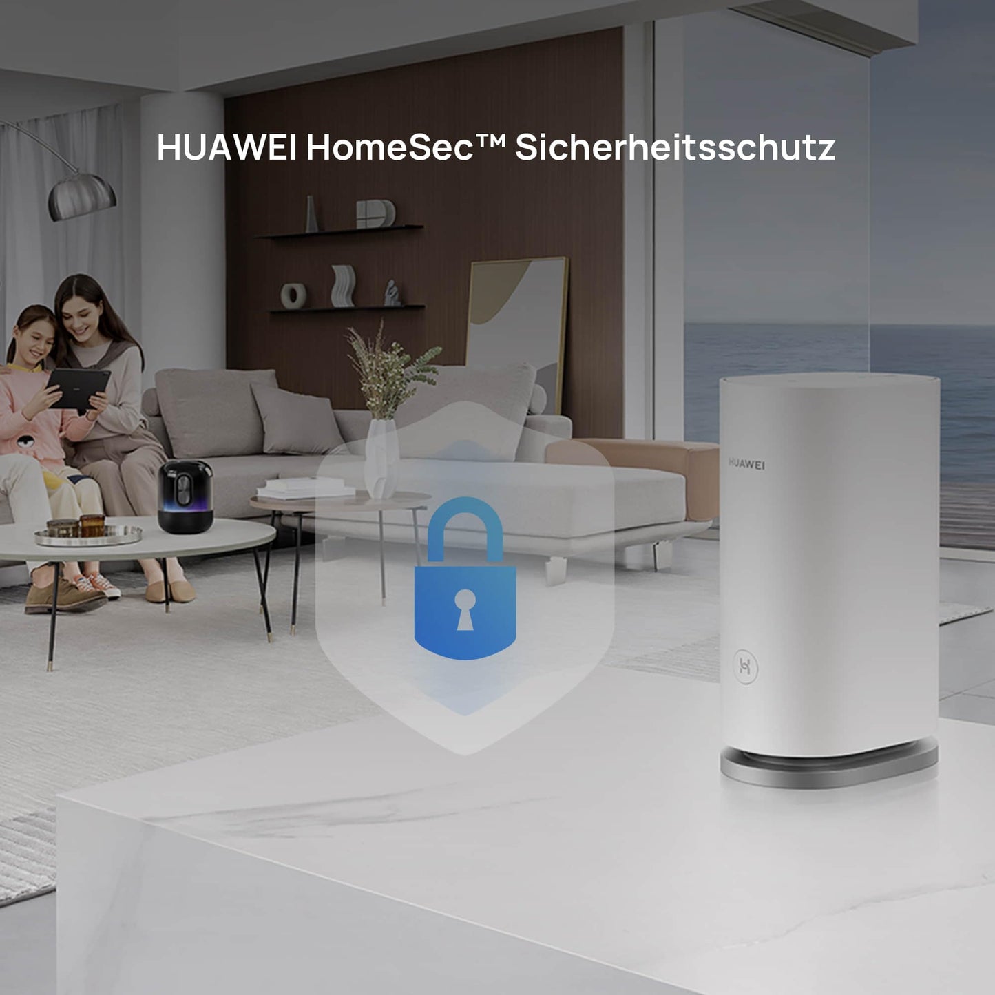 HUAWEI WiFi Mesh 3 – AX3000 Wi-Fi 6 Mesh Router, 3er-Pack, 400 m² Abdeckung, 9× Gigabit-Ports, HomeSec™ Sicherheit