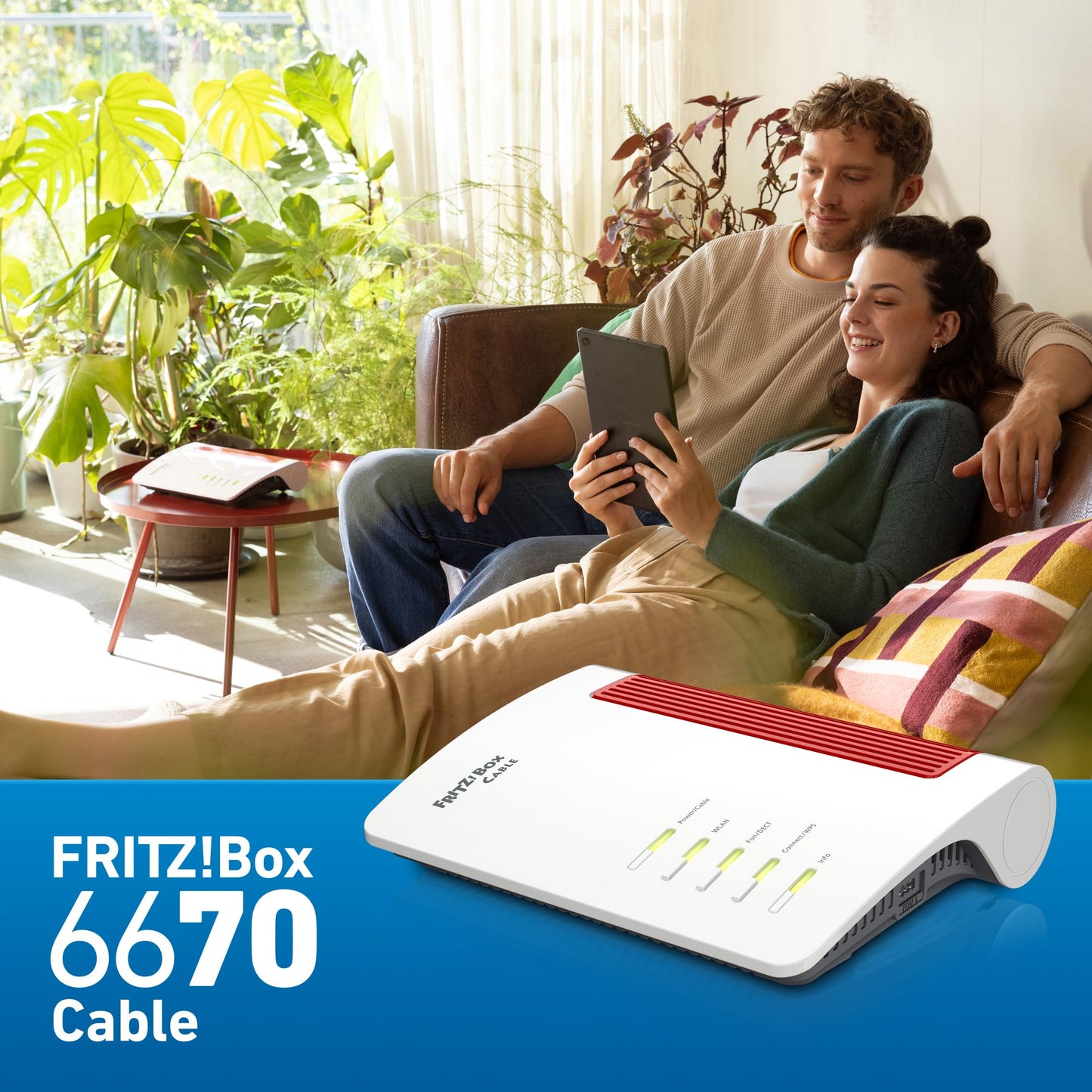 FRITZ!Box 6670 Cable – WiFi 7 Router mit DOCSIS 3.1, Zigbee Smart Home & 2,5-Gigabit-LAN