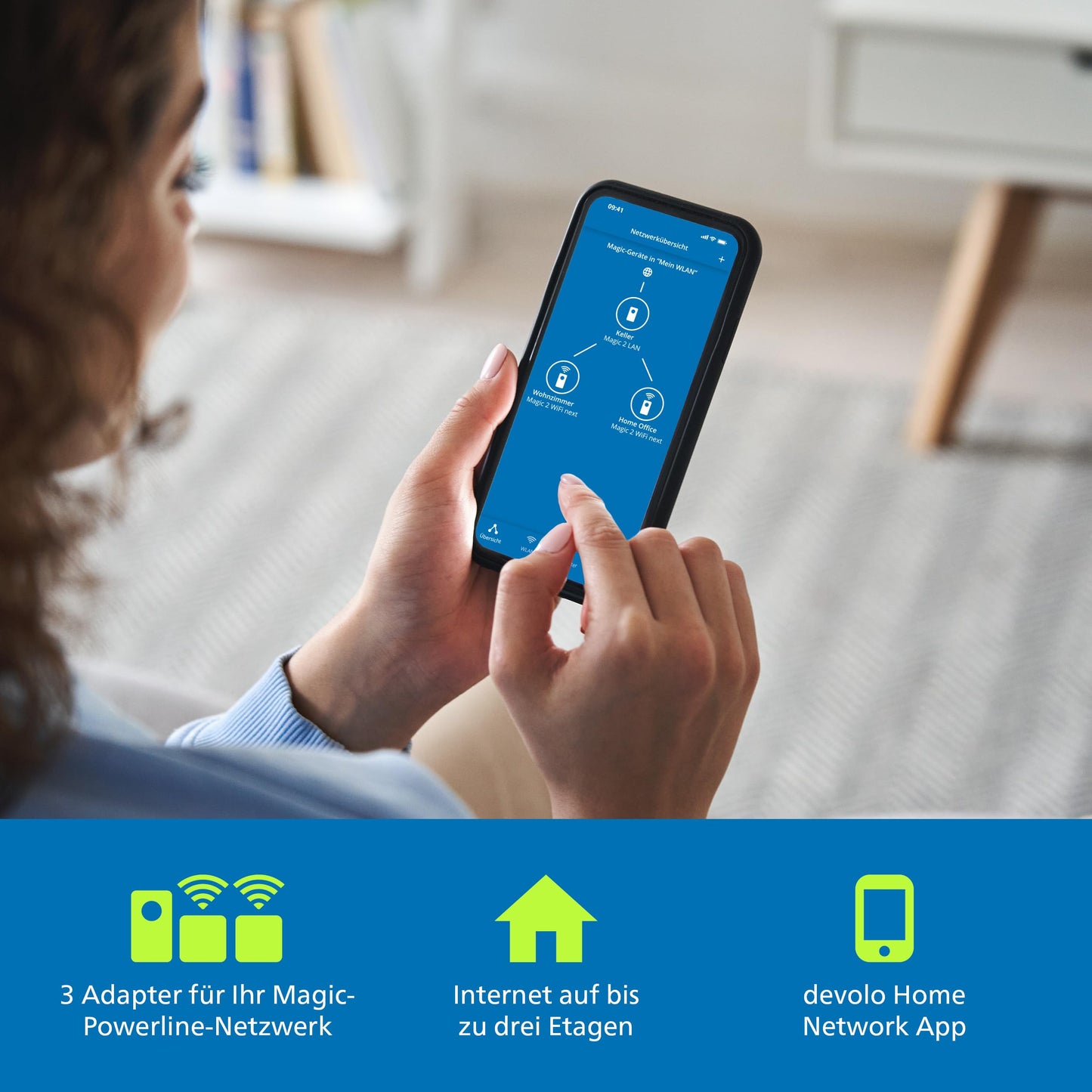 devolo Magic 1 WiFi mini Multiroom Kit – WLAN Powerline Adapter 1× LAN, 1.200 Mbit/s, Weiß